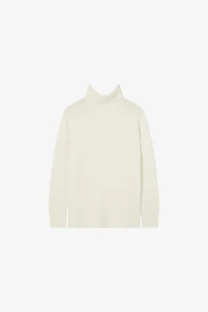 Joseph Womens Relaxed-Fit High-Neck Cashmere Jumper L