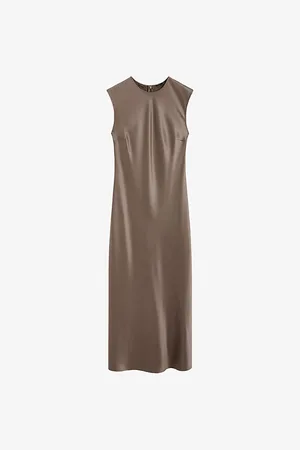Joseph Womens Garnier Sleeveless Silk Midi Dress 6