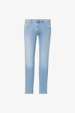 Replay Mens Anbass Hyperflex Slim-Fit Stretch-Denim Jeans 30/30