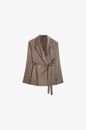 Joseph Womens Joubert Double-Breasted Silk Jacket 6