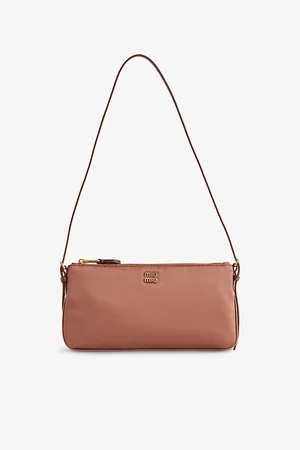 Miu Miu Womens Miu Raso Satin Shoulder Bag