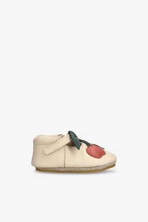 Donsje Baby Nanoe Cherry Leather Crib Shoes Eur 15 /0-1 Months