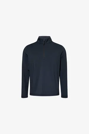 G/FORE Mens Brushed-Back Tech Quarter-Zip Stretch-Woven Sweatshirt S