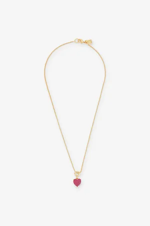 Crystal Haze Womens Forever Yours 18ct Yellow Gold-Plated Brass and Cubic Zirconia Pendant Necklace