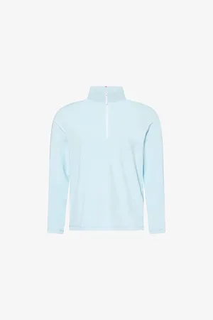 G/FORE Mens Brushed-Back Tech Quarter-Zip Stretch-Woven Sweatshirt S