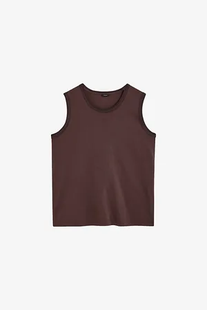 Joseph Womens Comfort Cotton Tank Top L