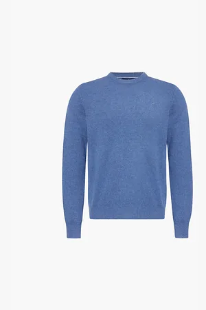 Hackett Mens Round-Neck Brand-Embroidery Wool Jumper Xxl