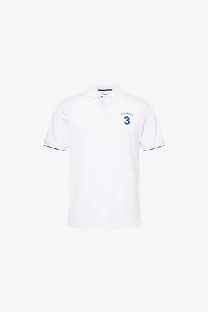 Hackett Mens Heritage Number Short-Sleeve Cotton-Pique Polo Shirt M