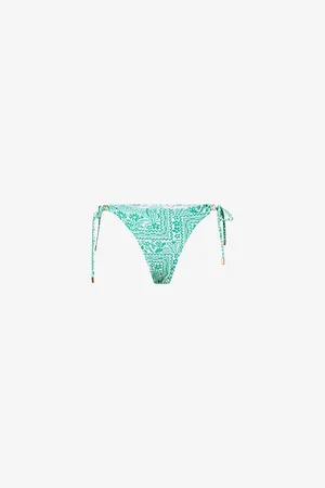 Melissa Odabash Womens Costa Self-Tie Floral Stretch-Woven Bikini Bottoms 6