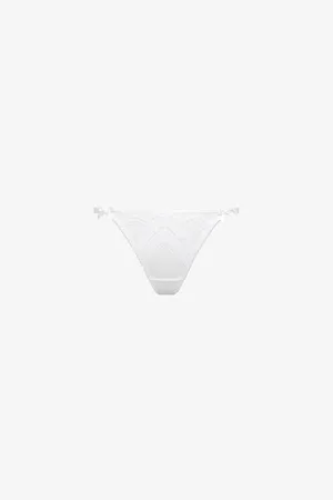 Agent Provocateur Womens Alysia Embroidered Mesh Thong S