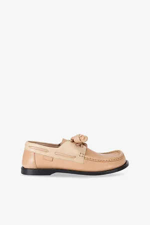 Loewe Womens Campo Leather Loafers Eur 37 / 4 Uk Women