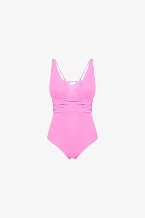 Melissa Odabash Womens Panarea V-Neck Stretch-Woven Swimsuit 6