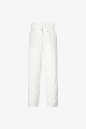 Vince Womens Double Waistband Straight-Leg Mid-Rise Trousepant 10