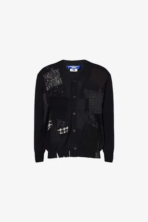 JUNYA WATANABE Mens Patch-Embroidered Wool Cardigan M