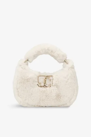 Jimmy Choo Womens Edie Hobo Mini Faux-Fur Top-Handle Bag 1 Size
