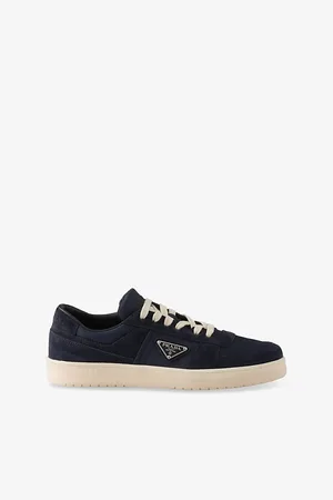 Prada Mens Downtown Re-Nylon and Suede Low-Top Trainers Eur 42.5 / 8.5 Uk Men