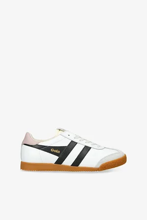 Gola Womens Elan Leather Low-Top Trainers Eur 37 / 4 Uk Women