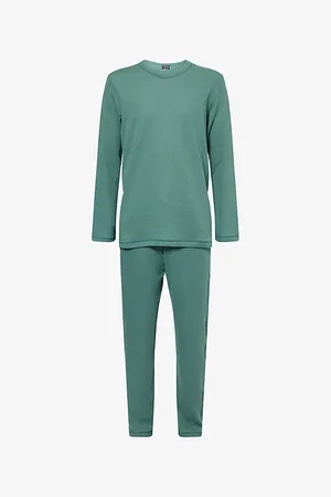 Hanro Mens Smart Sleep Waffle Cotton-Jersey Pyjamas M