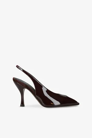 Neous Womens Hamal Patent-Leather Slingback Courts Eur 37.5 / 4.5 Uk Women