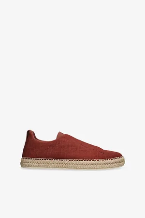 Ermenegildo Zegna Mens Triple Stitch Canvas Espadrilles Eur 42 / 8 Uk Men