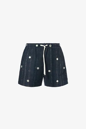 Kartik Research Mens Mirror Relaxed-Fit Woven Shorts S