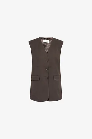Dissh Womens Oliver Longline Woven Vest 10
