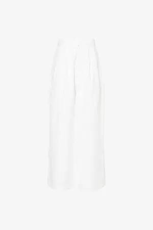 Dissh Womens Holden Wide-Leg Linen Trousers 12