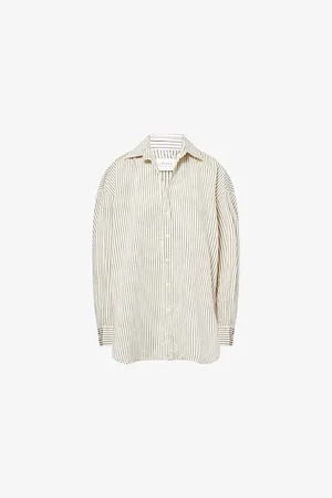 Dissh Womens Palma Striped Poplin Shirt 10