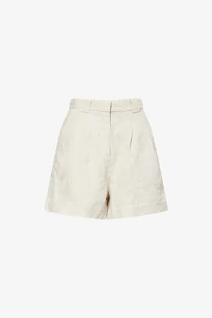 Dissh Womens Alondra Tailored Linen Shorts 12