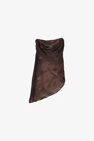 Dissh Womens Willow Asymmetric Woven Top 8