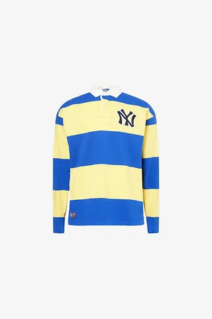 Ralph Lauren Mens x mlb Collection Ny Yankees Striped Cotton Rugby Top S