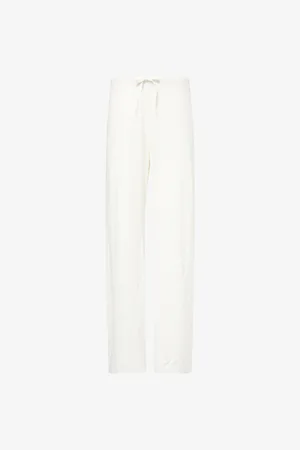 Ralph Lauren Womens Sequin-Embellished Wide-Leg Stretch-Woven Trousers S
