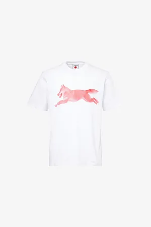 ICECREAM Mens Halftone Dog Graphic-Print Cotton T-Shirt Xs