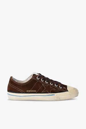 Golden Goose Mens V-Star Ltd Star-Stitched Suede Low-Top Trainers Eur 43 / 9 Uk Men