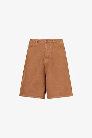 J.W.Anderson Mens Relaxed-Fit Aged Denim Shorts 32