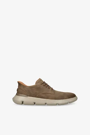 Skechers Mens Garza Duran Leather Low-Top Trainers Eur 40 / 6 Uk Men
