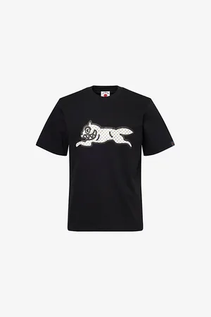 ICECREAM Mens Polka Dot Dog Graphic-Print Cotton T-Shir Xs