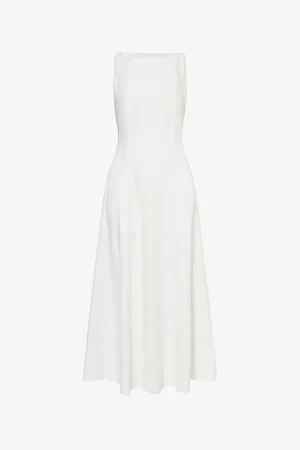 ME AND EM Womens Boat-Neck Sleeveless Woven Midi Dress 4