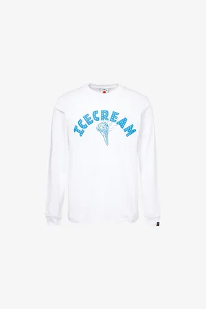 ICECREAM Mens Cone Text-Print Cotton T-Shirt Xs