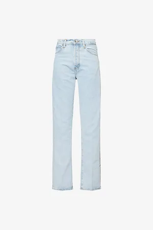 Frame Womens Vertical High-Rise Denim Jeans 24