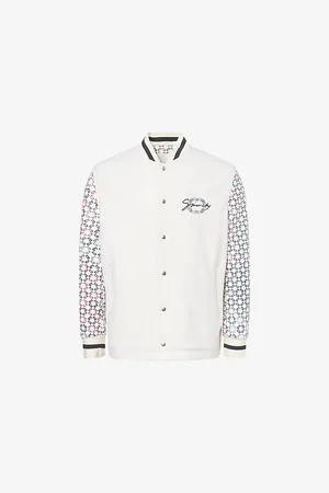 Givenchy Mens Monogram Varsity Wool-Blend Bomber Jacket 40