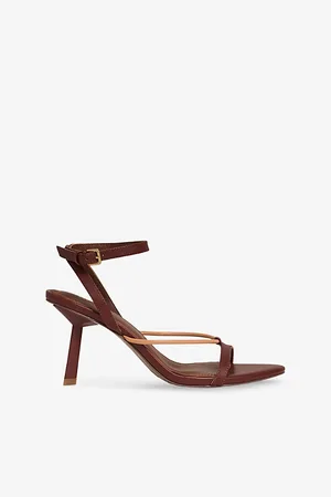 Reiss Womens Ashley Leather Heeled Sandals Eur 36 / 3 Uk Women