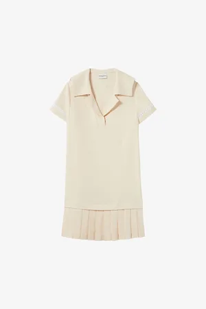 Claudie Pierlot Womens Pleated-Hem Woven Mini Dress 6