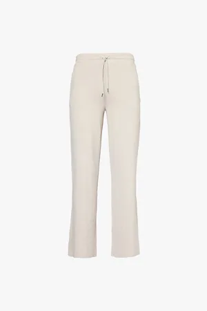Lululemon Womens Halo Essential Wide-Leg Stretch Recycled-Polyester Jogging Bottoms Xs
