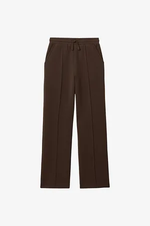 Reiss Womens Bernie Wide-Leg High-Rise Stretch-Jersey Jogging Bottoms Xs