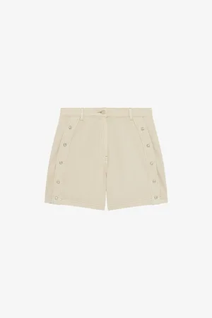 IRO Womens Fayez Button-Embellished Cotton-Blend Shorts 6