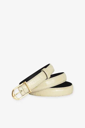 Zadig & Voltaire Womens Rise Croc-Embossed Leather Belt M