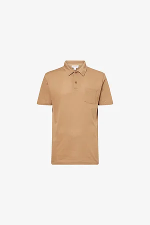 Sunspel Mens Riveria Short-Sleeve Supima-Cotton Polo Shirt S