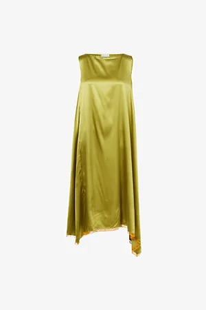 DRIES VAN NOTEN Womens Lace Sleeveless Stretch-Silk Midi Dress 10
