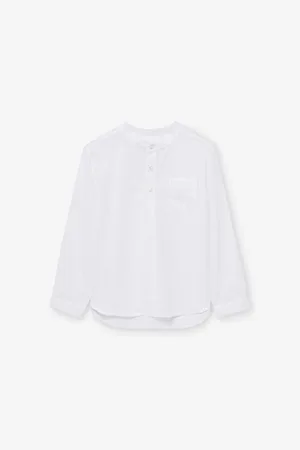 FrenchTrotters Oscar Collarless Cotton and Linen-Blend Shirt 2-11 Years 2-3 Years